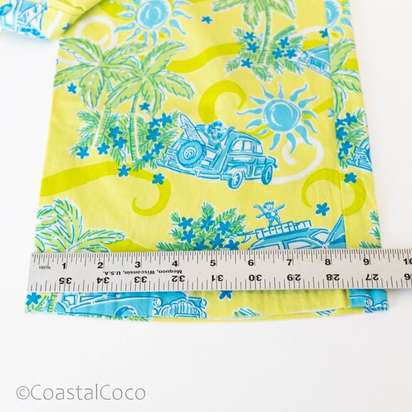 Lilly Pulitzer Cruisin Cargo Pants 6 Vintage Y2K Capri Tropical Beach Rare Print - Picture 7 of 13